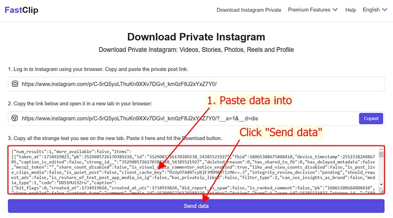 Paste data into cell number 3